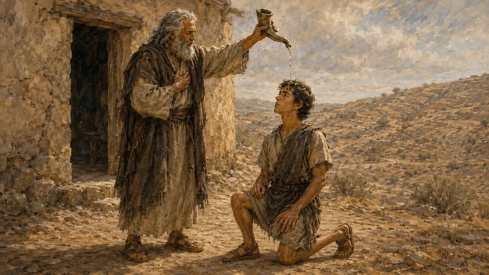 Why Does God Choose the Younger Son So Often in the Bible? Samuel anointing the overlooked young David with oil