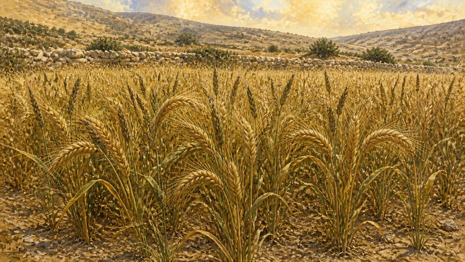 Wheat and darnel growing together in a Galilean field