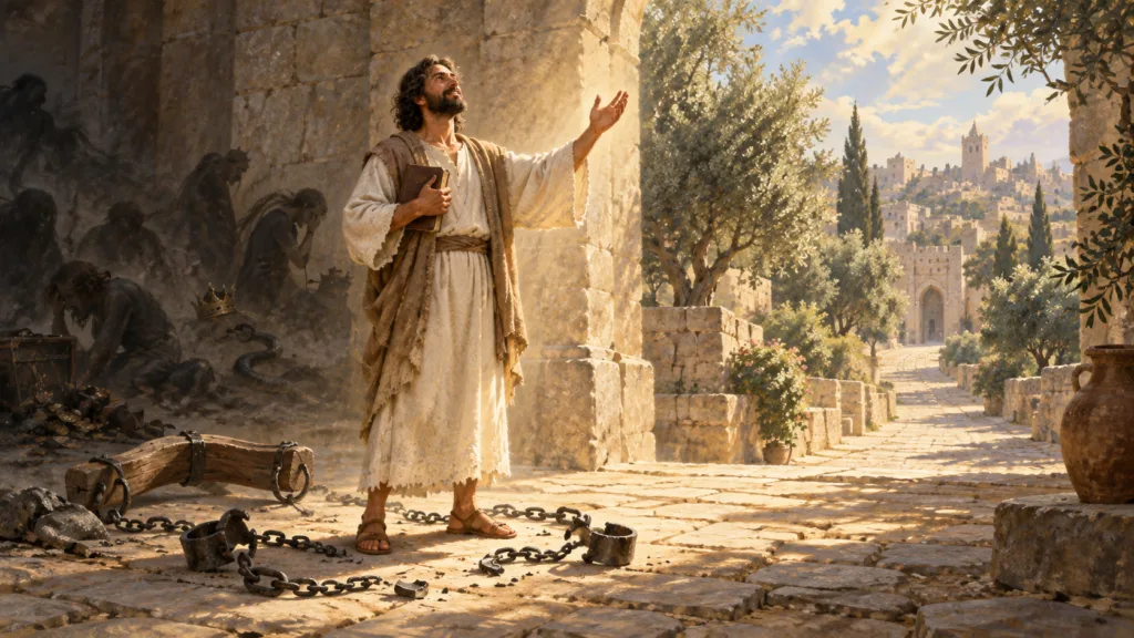 A Christian breaking free from his sins