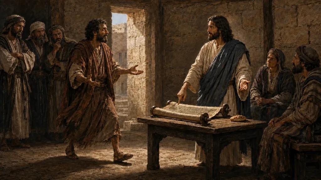 Jesus points to the prophets as a hearer freely steps forward, illustrating how the Father draws through truth