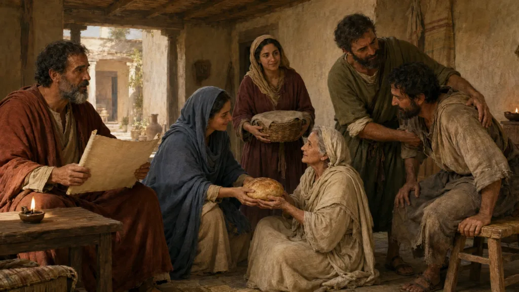 Corinthian believers use different gifts to teach, give, encourage, and help one another