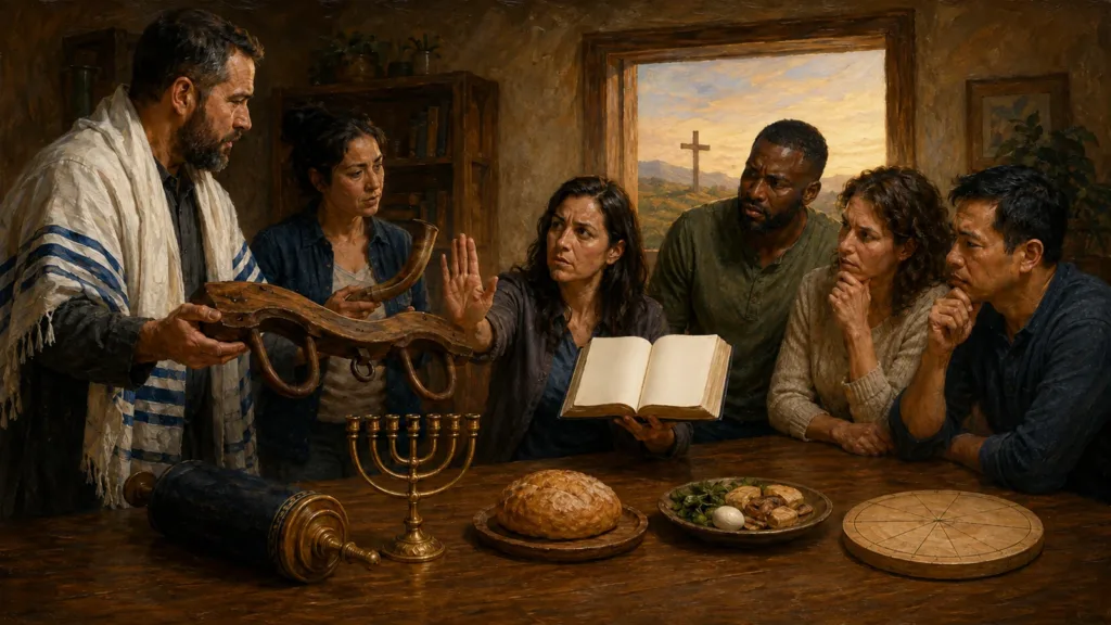 A Christian examines Hebrew Roots teaching by Scripture while refusing an imposed covenant yoke and looking toward the cross
