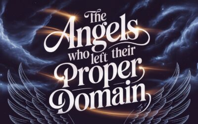 A Bible Study on the Angels Who Left Their Proper Domain
