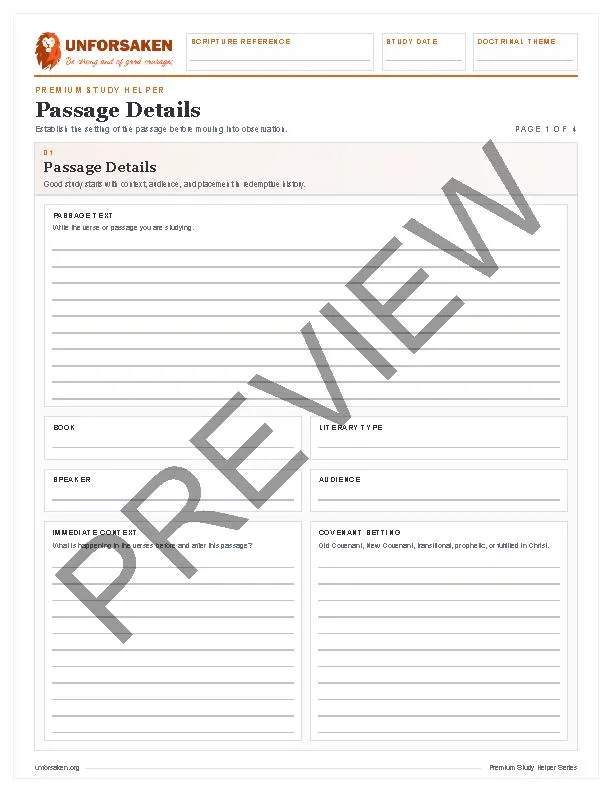 Premium Study Helper: Verse Mapping Workbook - Image 2
