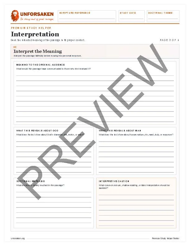 Premium Study Helper: Verse Mapping Workbook - Image 4