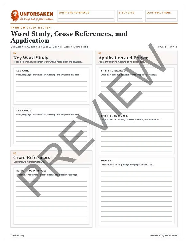 Premium Study Helper: Verse Mapping Workbook - Image 5