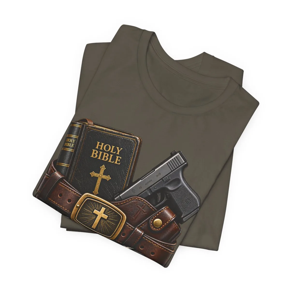 Always Packing Bible & Pistol Tee | Christian Faith Concealed Carry Shirt - other