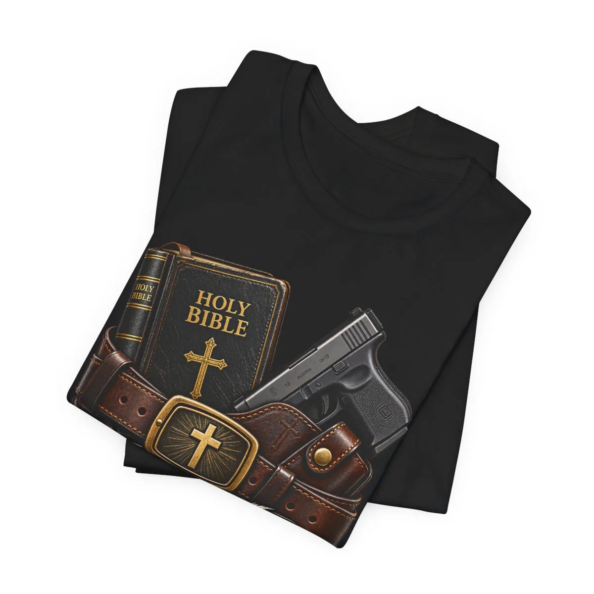Always Packing Bible & Pistol Tee | Christian Faith Concealed Carry Shirt - other