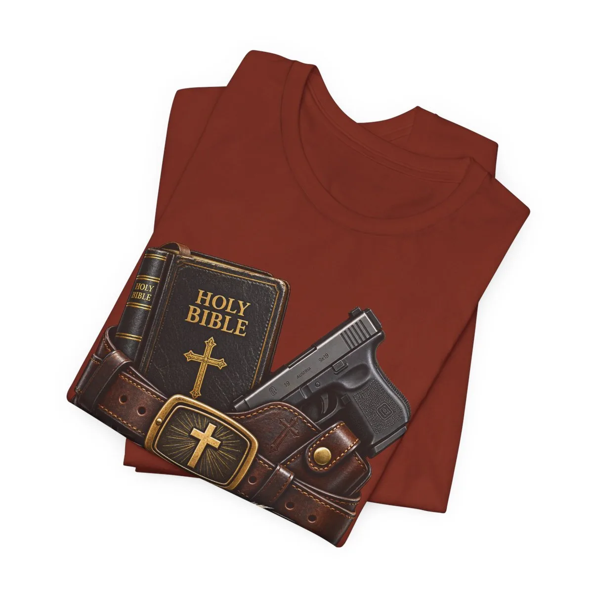 Always Packing Bible & Pistol Tee | Christian Faith Concealed Carry Shirt - other