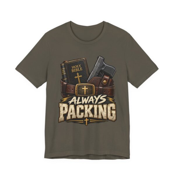 Always Packing Bible & Pistol Tee | Christian Faith Concealed Carry Shirt - other