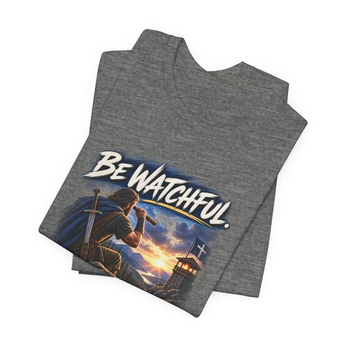 Be Watchful Stand Firm Act Like Men T-Shirt | Christian Faith Graphic Tee - other