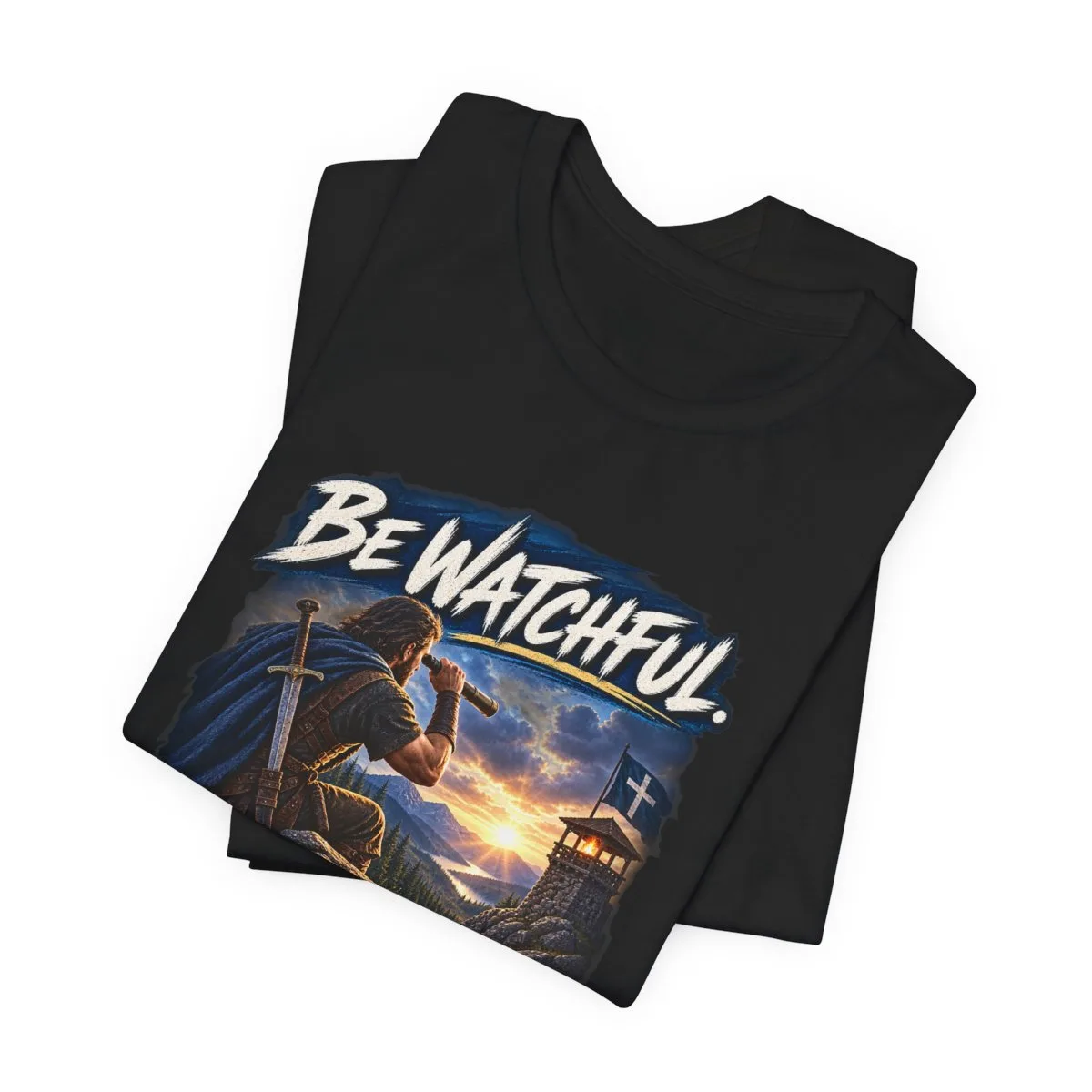 Be Watchful Stand Firm Act Like Men T-Shirt | Christian Faith Graphic Tee - other