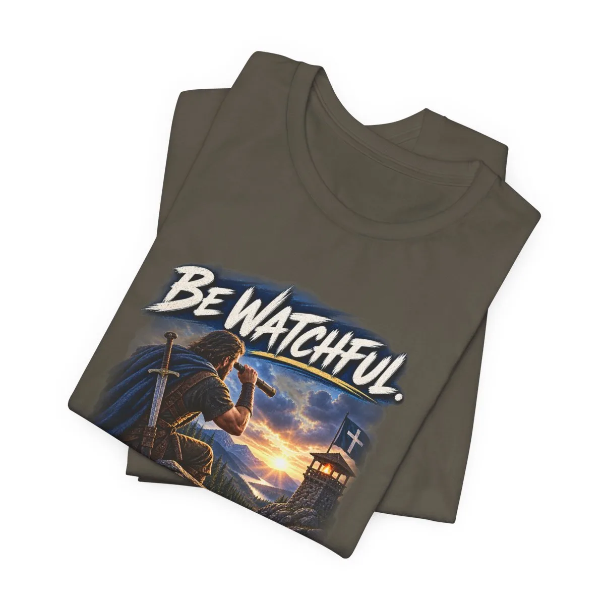 Be Watchful Stand Firm Act Like Men T-Shirt | Christian Faith Graphic Tee - other