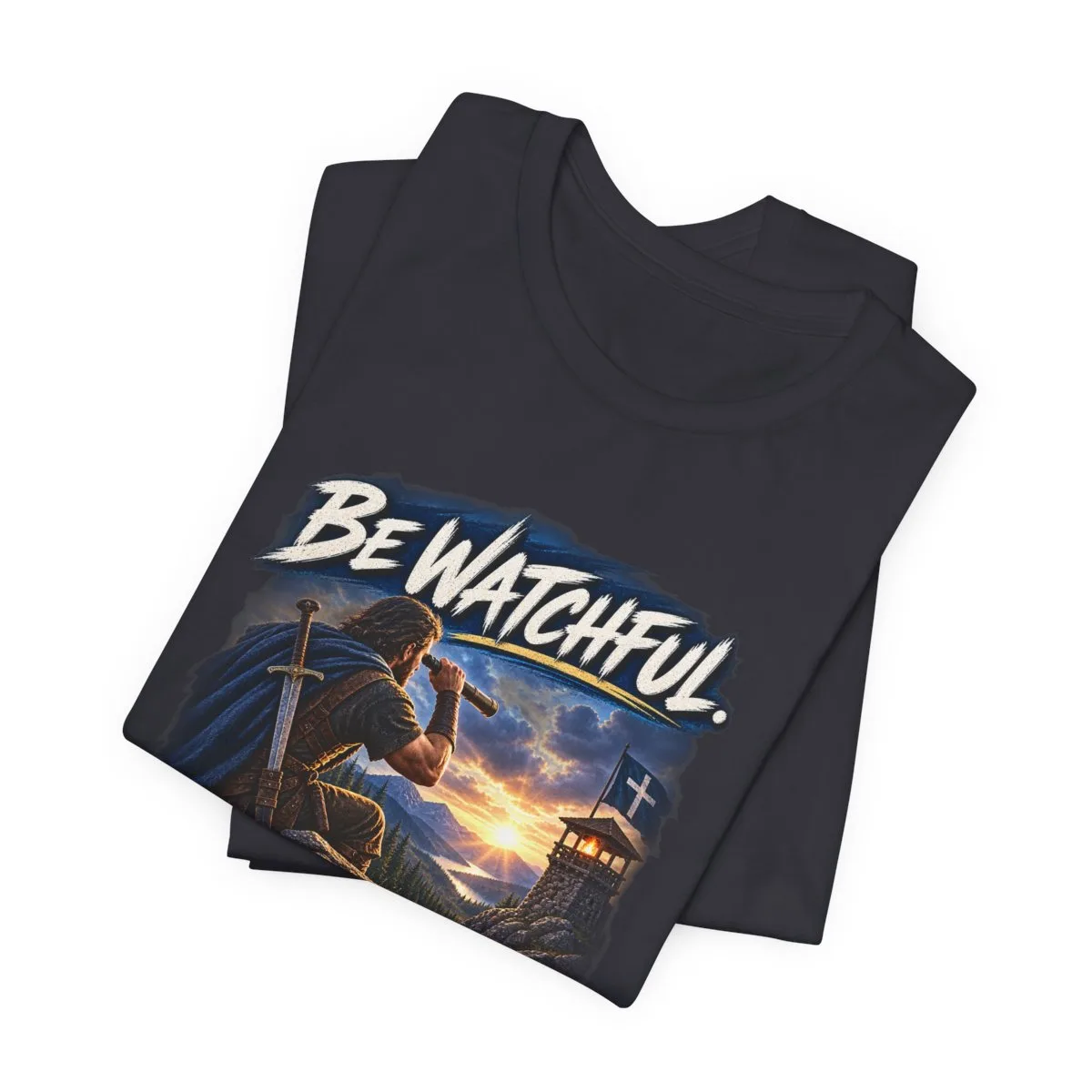 Be Watchful Stand Firm Act Like Men T-Shirt | Christian Faith Graphic Tee - other