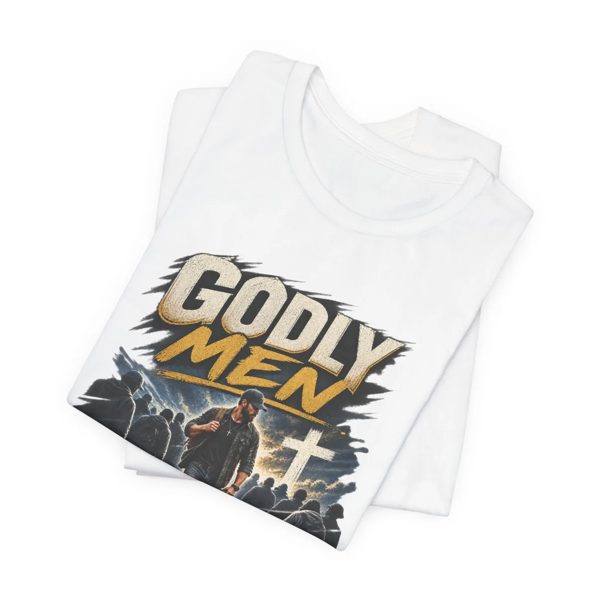 Godly Men Don’t Follow The Crowd T-Shirt | Christian Faith Graphic Tee - other