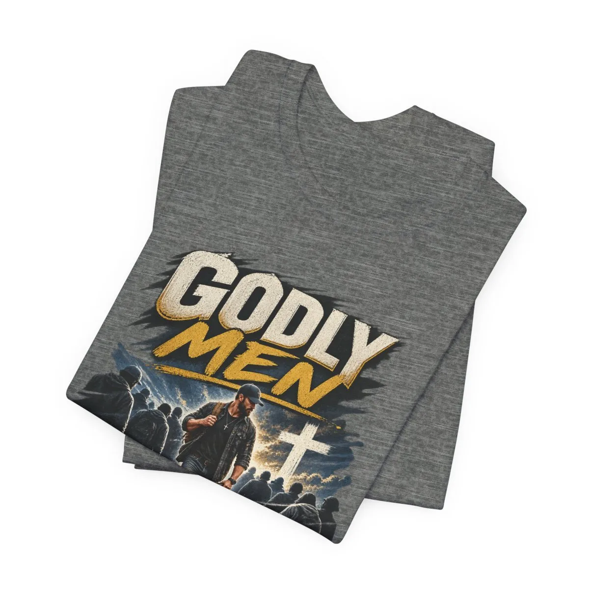 Godly Men Don’t Follow The Crowd T-Shirt | Christian Faith Graphic Tee - other