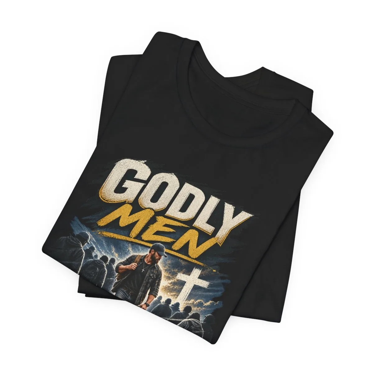 Godly Men Don’t Follow The Crowd T-Shirt | Christian Faith Graphic Tee - other