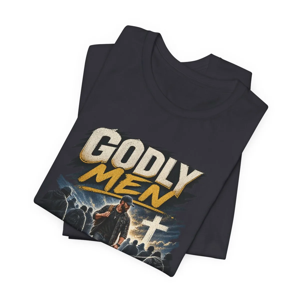 Godly Men Don’t Follow The Crowd T-Shirt | Christian Faith Graphic Tee - other