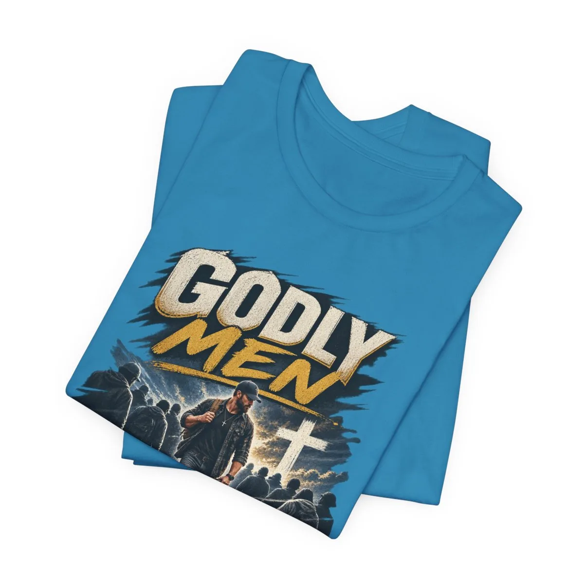 Godly Men Don’t Follow The Crowd T-Shirt | Christian Faith Graphic Tee - other
