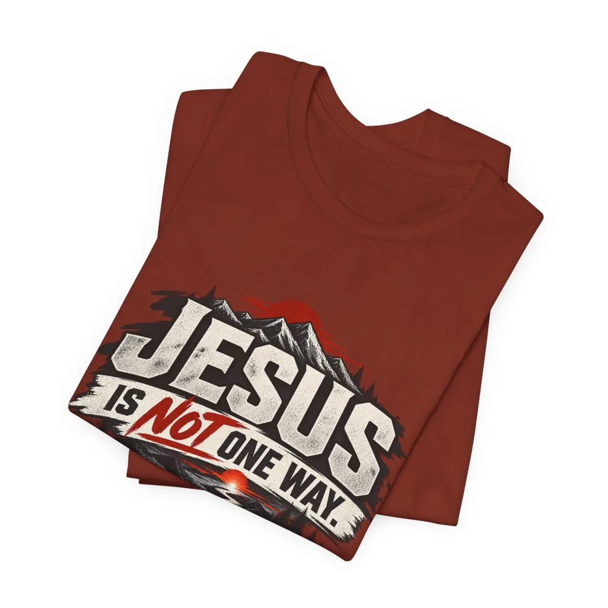 Jesus He Is The Way T-Shirt | Christian Faith Typography Tee - other