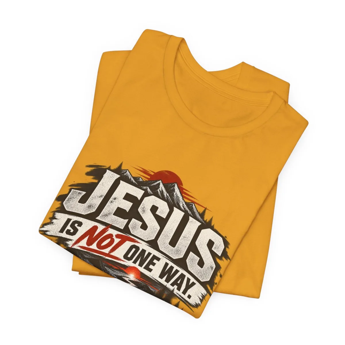 Jesus He Is The Way T-Shirt | Christian Faith Typography Tee - other