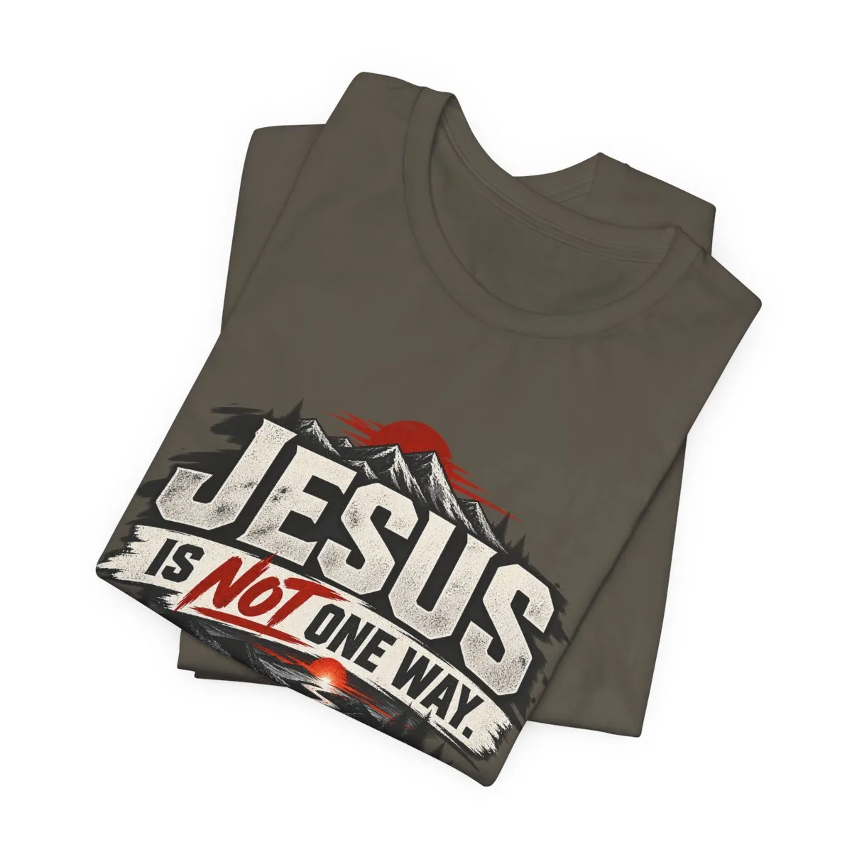 Jesus He Is The Way T-Shirt | Christian Faith Typography Tee - other