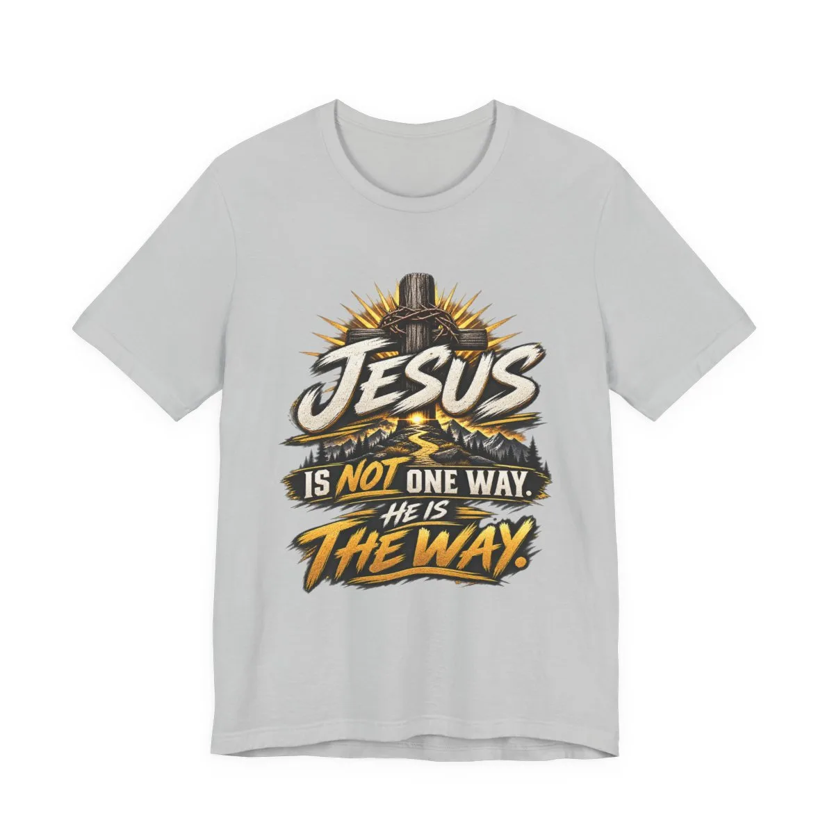Jesus Is The Way tee | Christian faith graphic shirt, scripture design - other