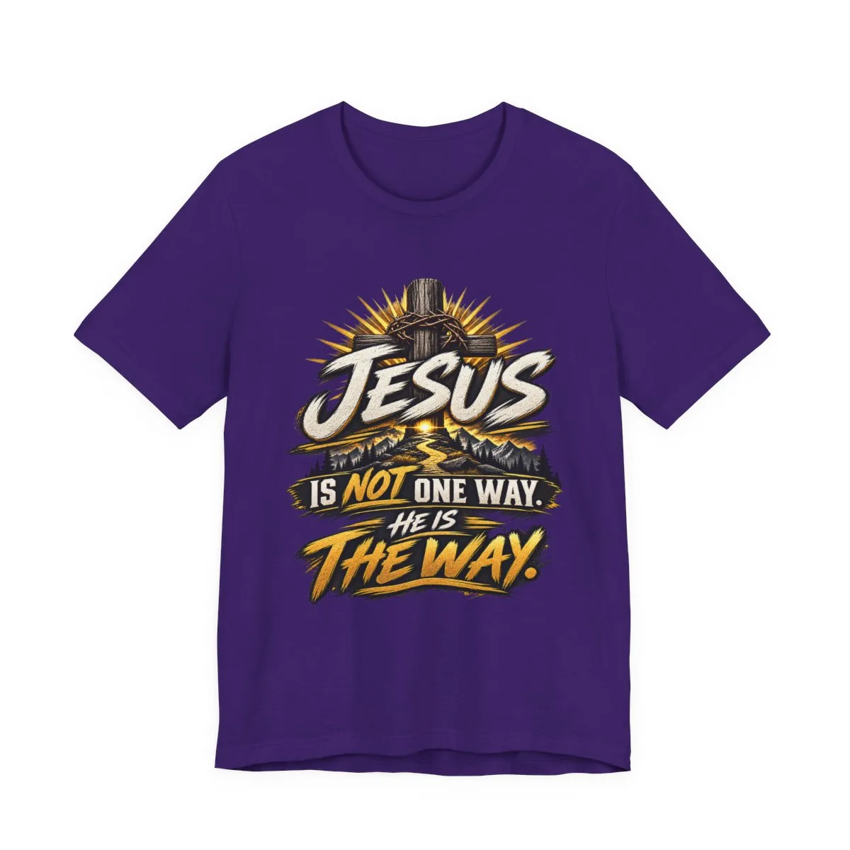 Jesus Is The Way tee | Christian faith graphic shirt, scripture design - other