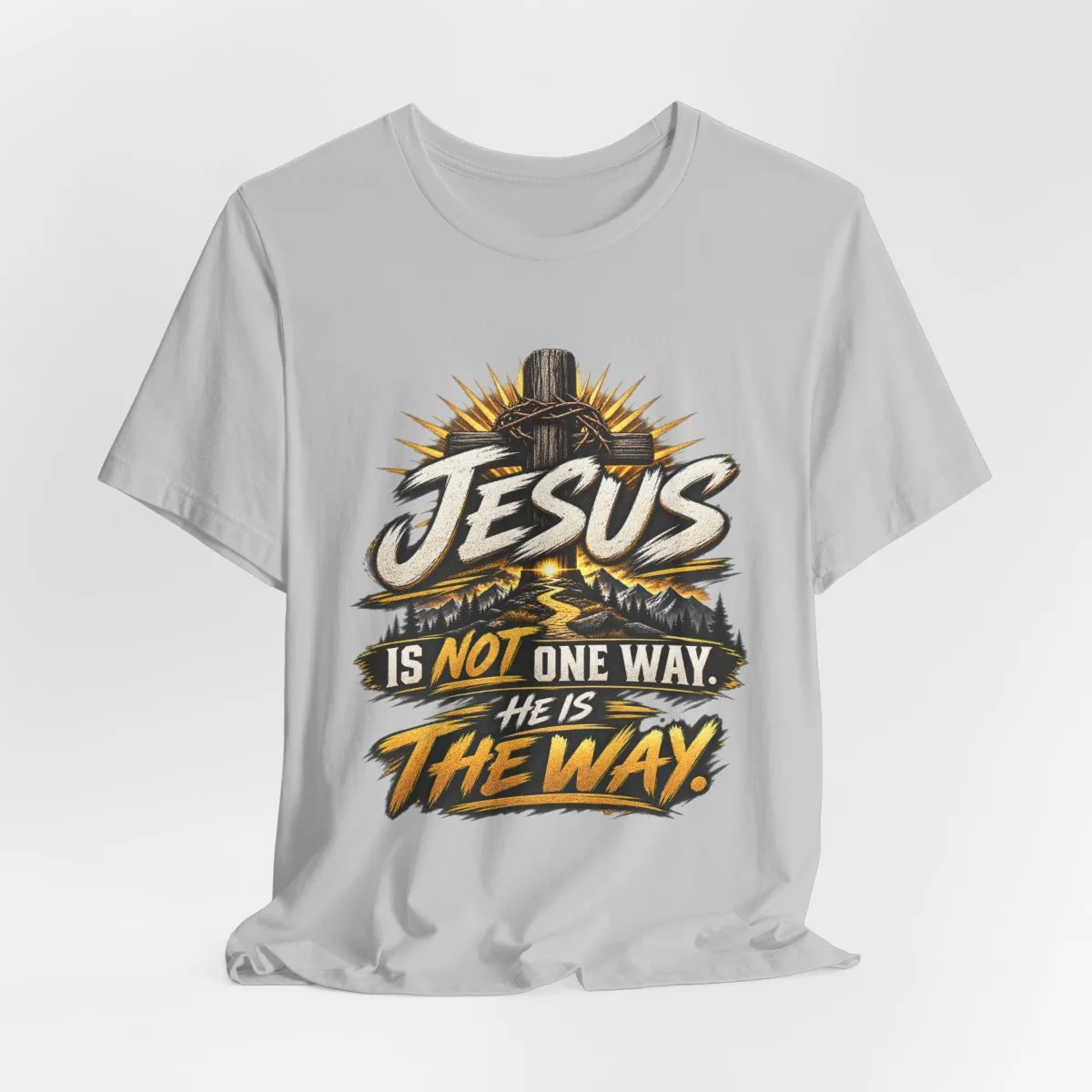 Jesus Is The Way tee | Christian faith graphic shirt, scripture design - other