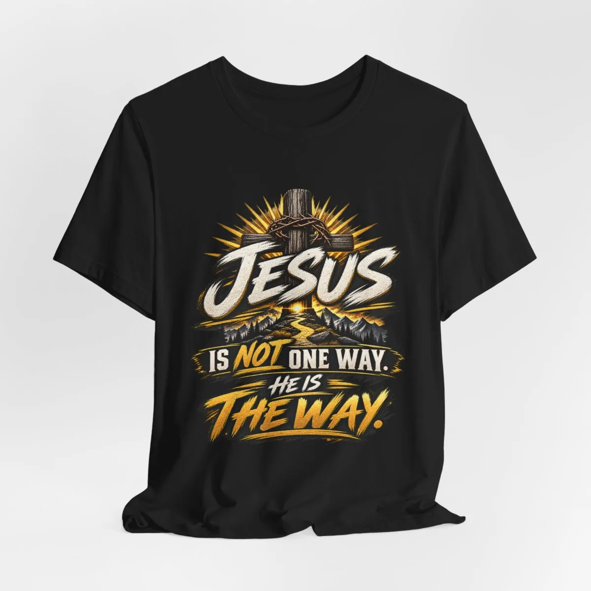 Jesus Is The Way tee | Christian faith graphic shirt, scripture design - other