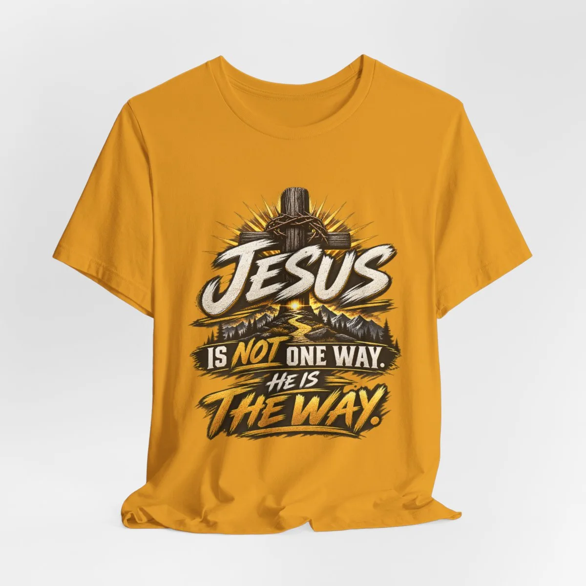 Jesus Is The Way tee | Christian faith graphic shirt, scripture design - other