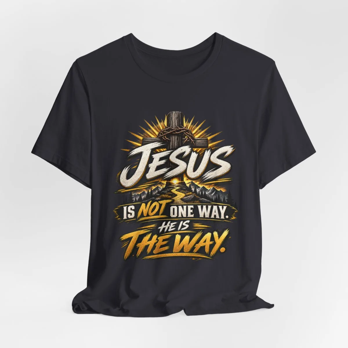 Jesus Is The Way tee | Christian faith graphic shirt, scripture design - other