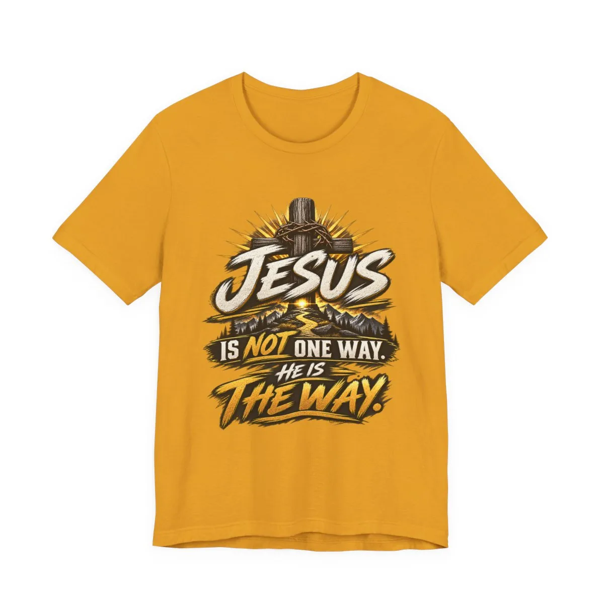 Jesus Is The Way tee | Christian faith graphic shirt, scripture design - other