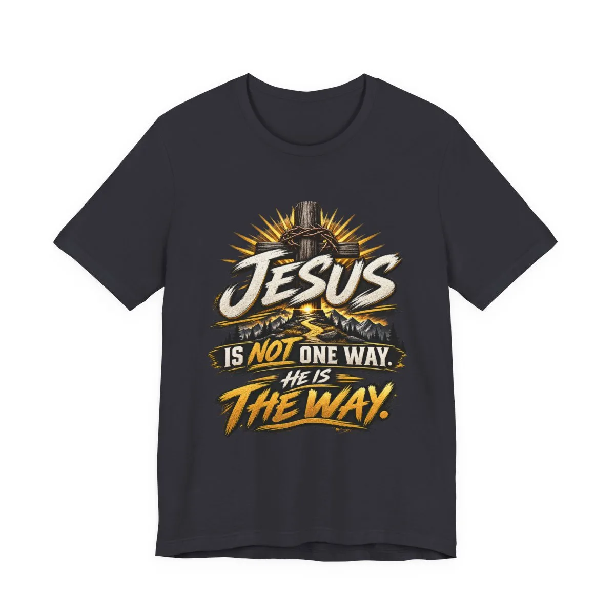 Jesus Is The Way tee | Christian faith graphic shirt, scripture design - other