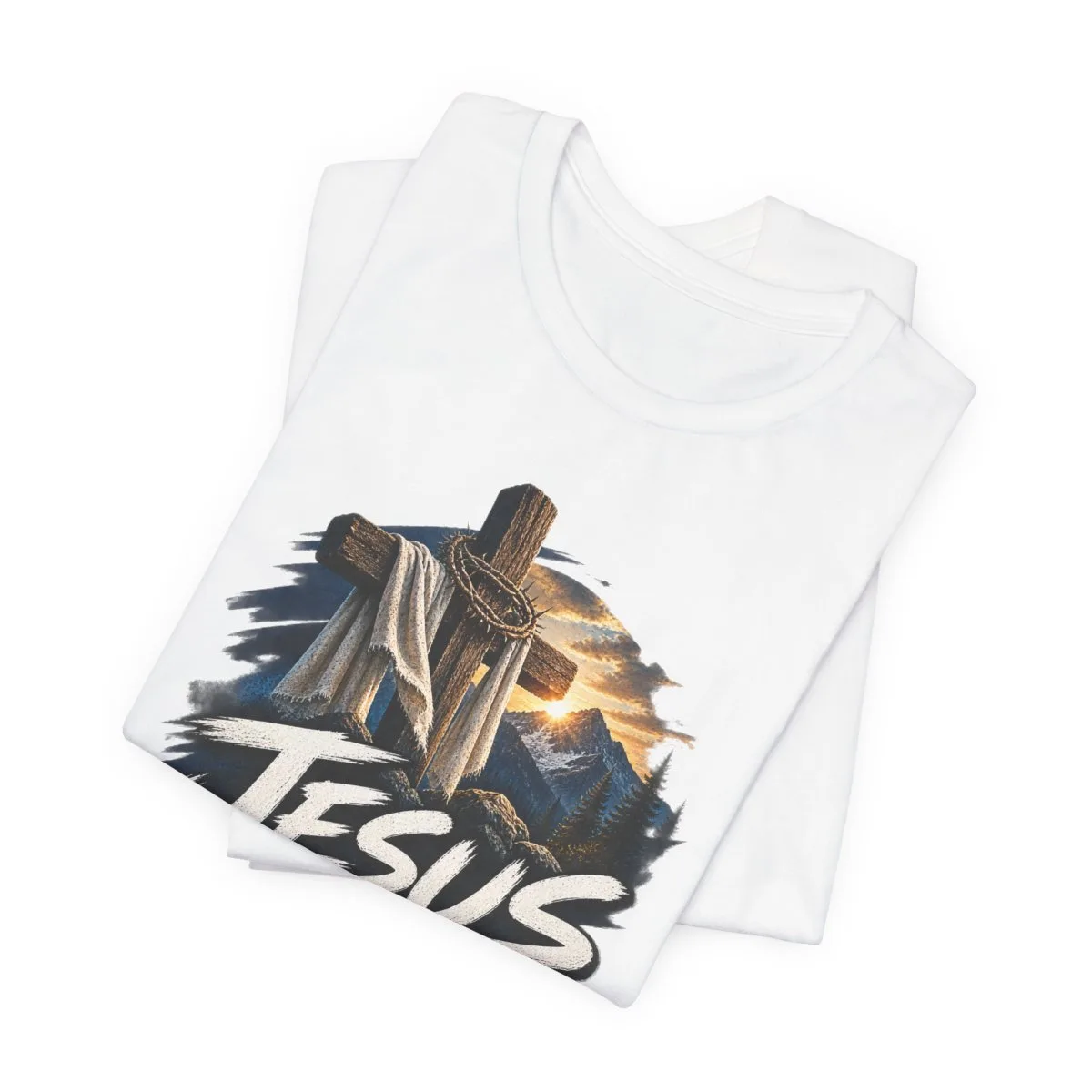 Jesus Loves You I'm Working On It T-Shirt | Christian Cross Faith Tee - other
