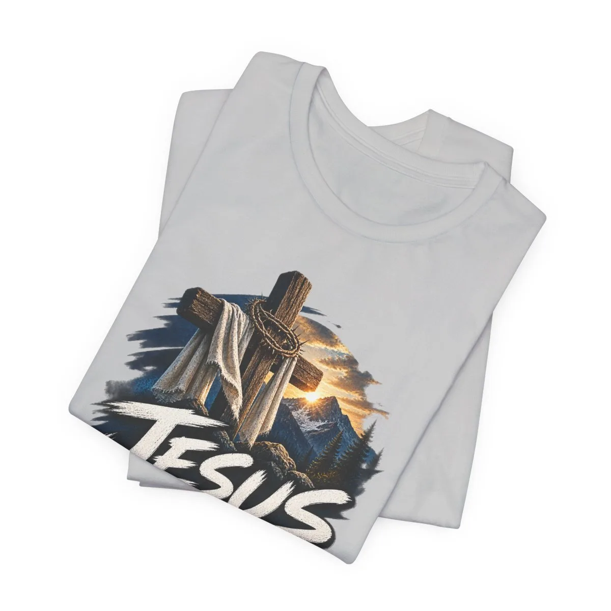 Jesus Loves You I'm Working On It T-Shirt | Christian Cross Faith Tee - other