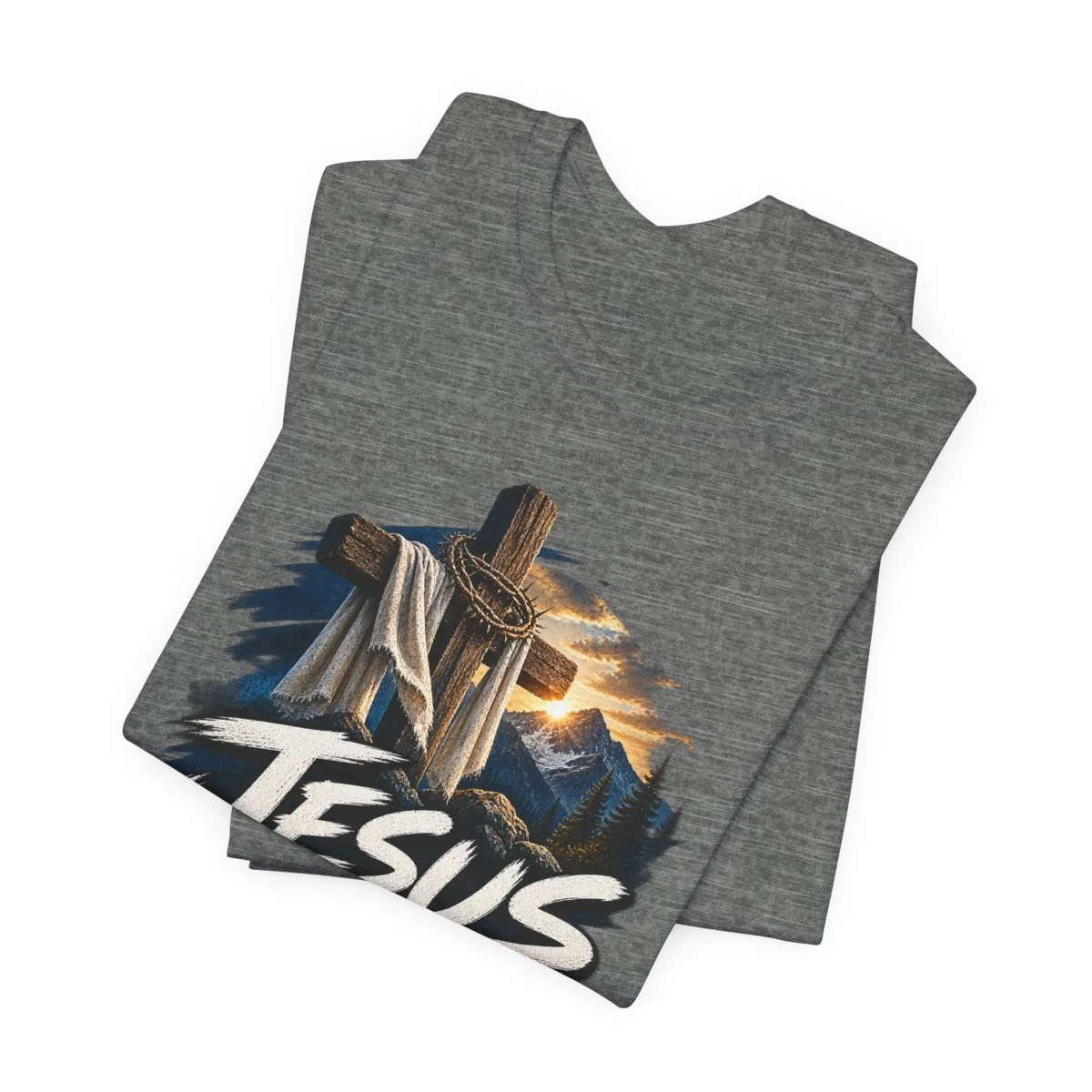 Jesus Loves You I'm Working On It T-Shirt | Christian Cross Faith Tee - other