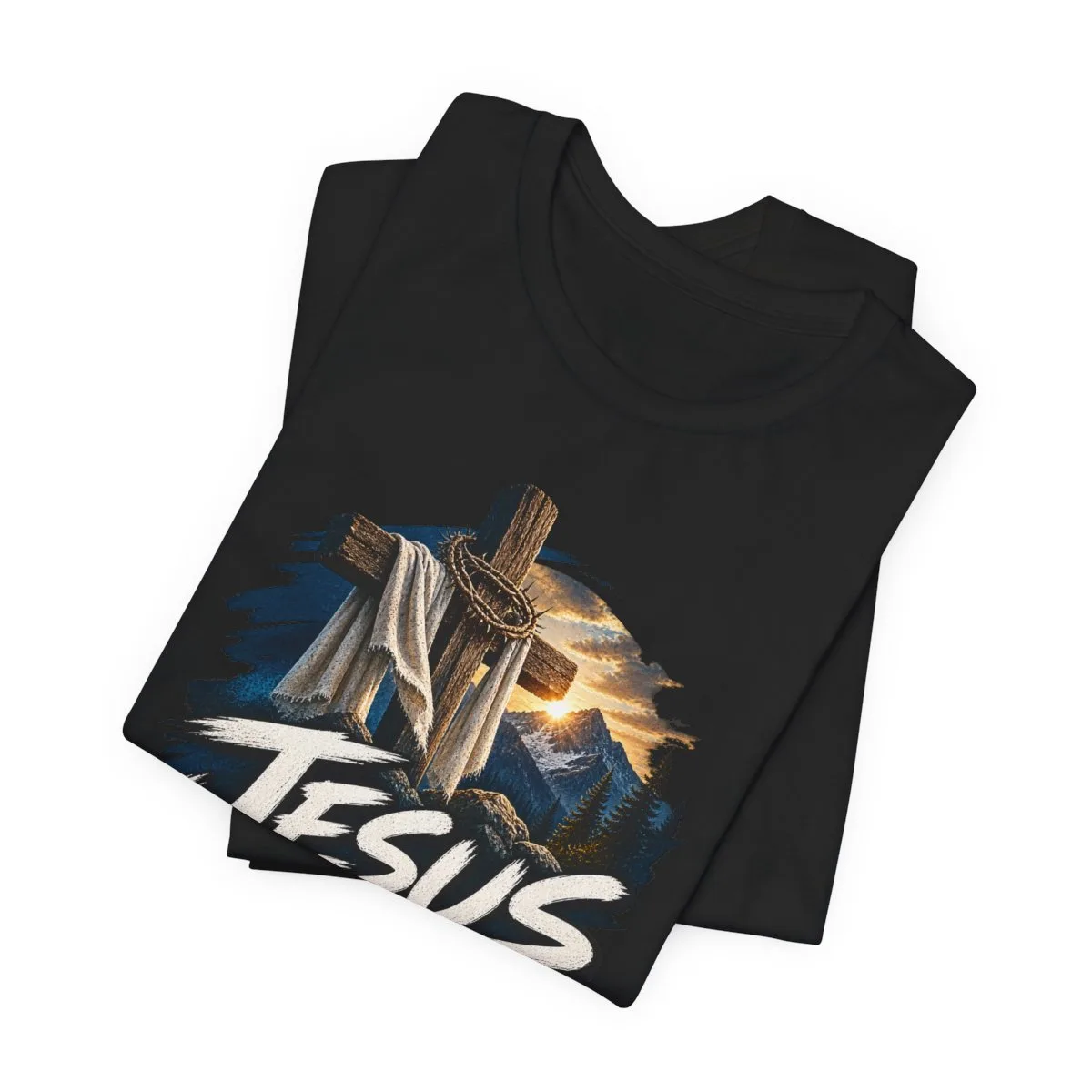 Jesus Loves You I'm Working On It T-Shirt | Christian Cross Faith Tee - other