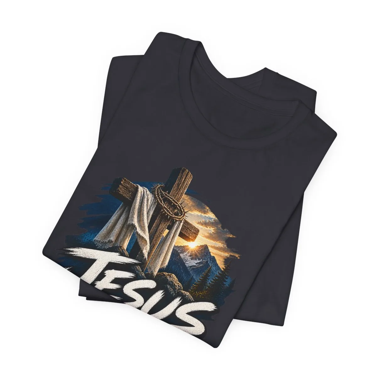 Jesus Loves You I'm Working On It T-Shirt | Christian Cross Faith Tee - other