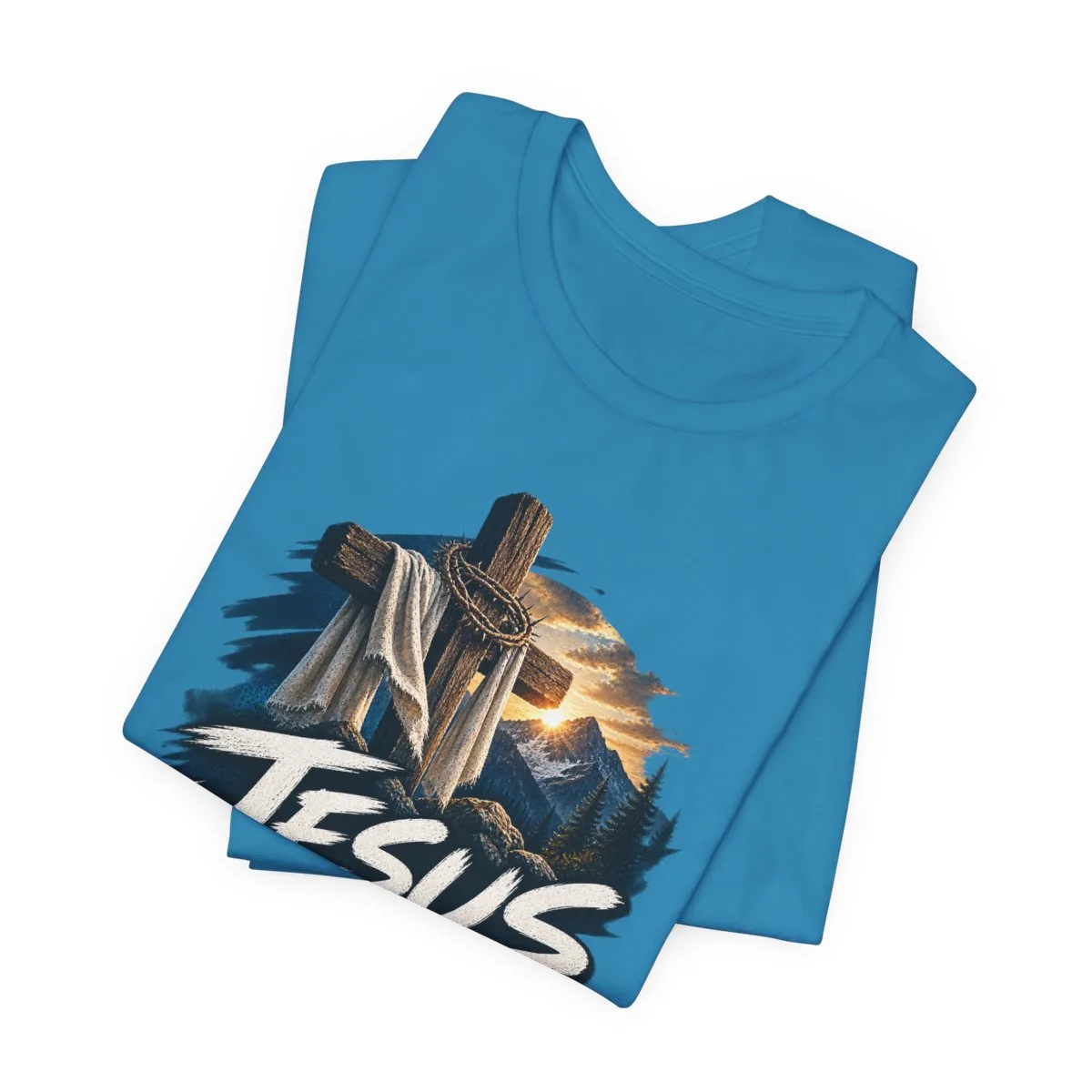 Jesus Loves You I'm Working On It T-Shirt | Christian Cross Faith Tee - other