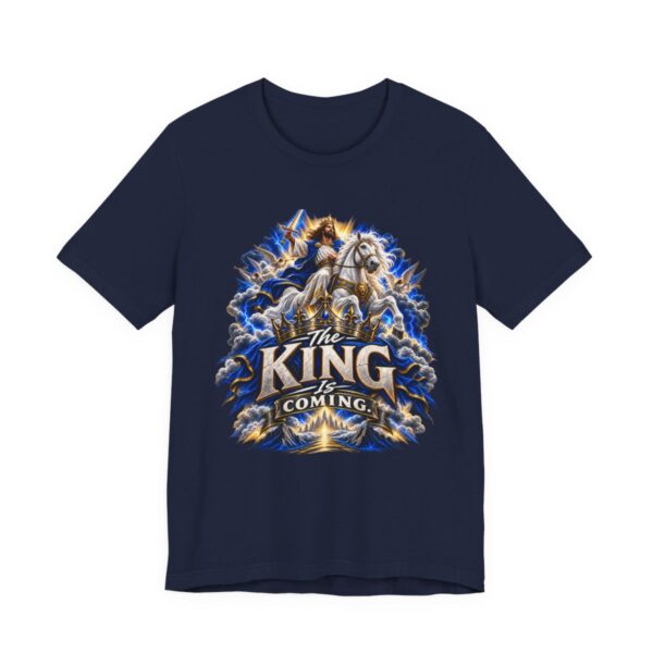 The King Is Coming T-Shirt | Jesus Rider Graphic Tee, Christian Faith Design - other