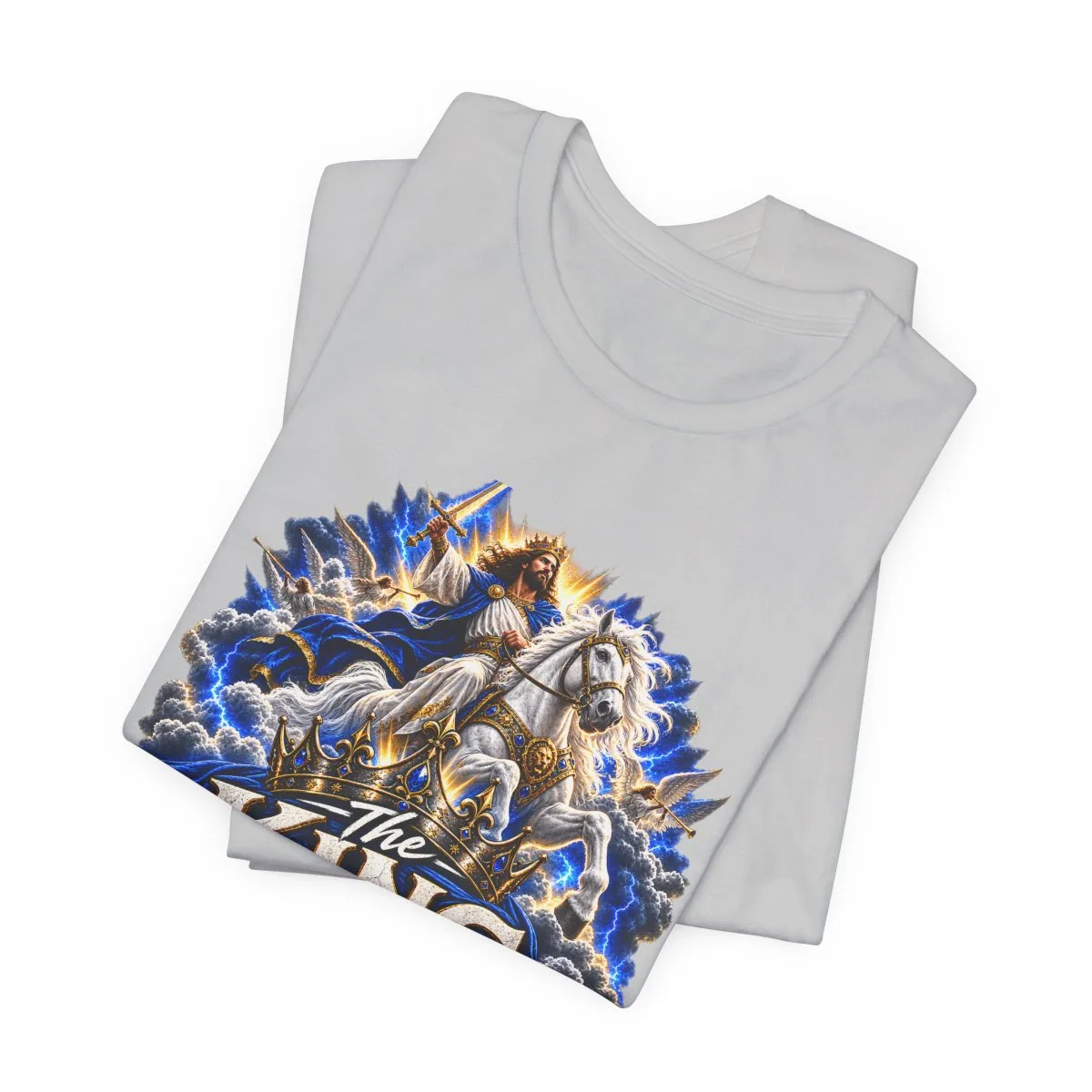 The King Is Coming T-Shirt | Jesus Rider Graphic Tee, Christian Faith Design - other