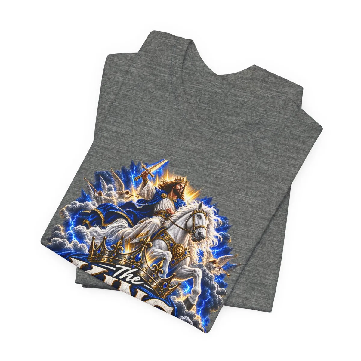The King Is Coming T-Shirt | Jesus Rider Graphic Tee, Christian Faith Design - other