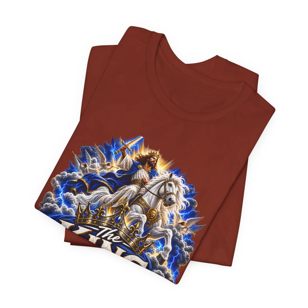 The King Is Coming T-Shirt | Jesus Rider Graphic Tee, Christian Faith Design - other
