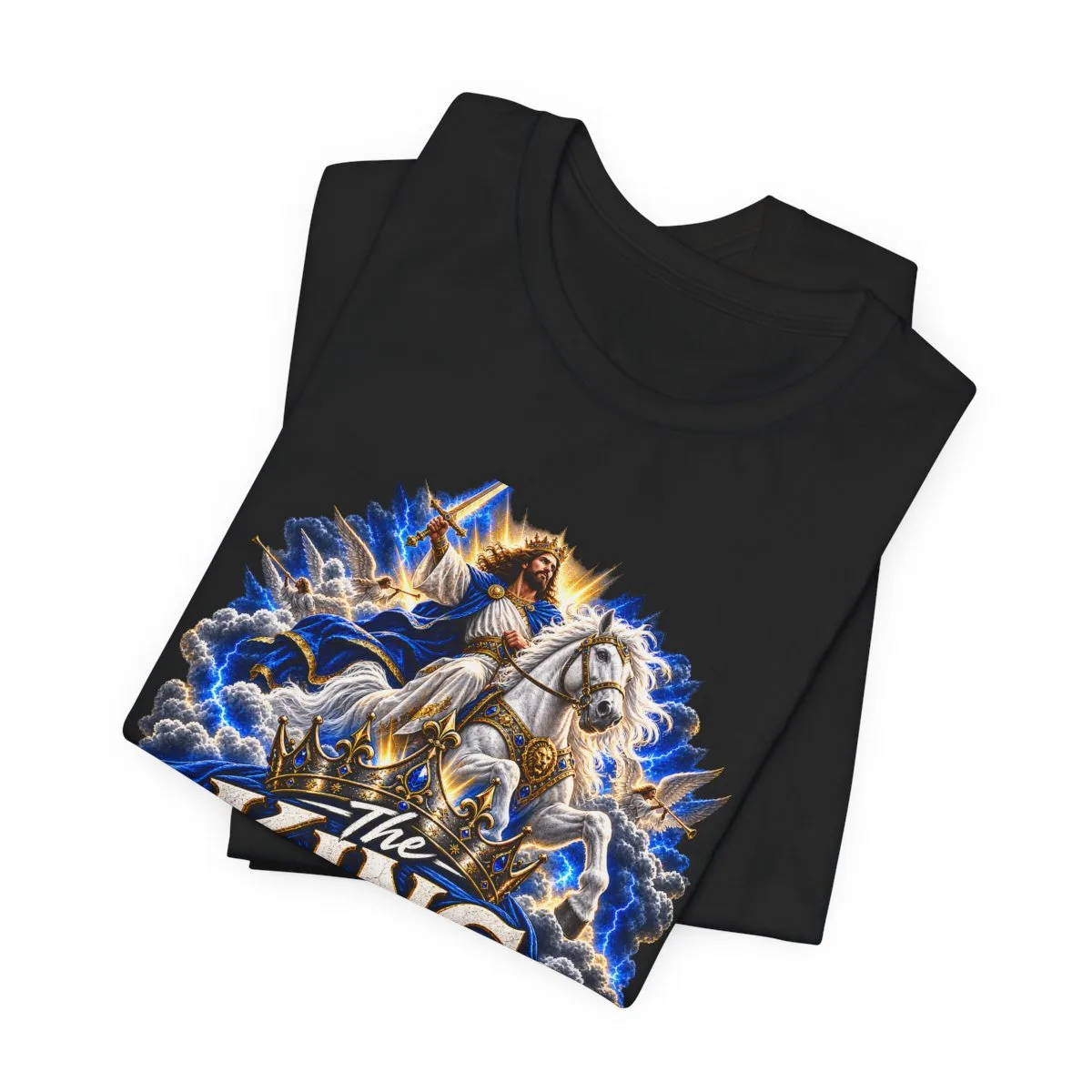 The King Is Coming T-Shirt | Jesus Rider Graphic Tee, Christian Faith Design - other