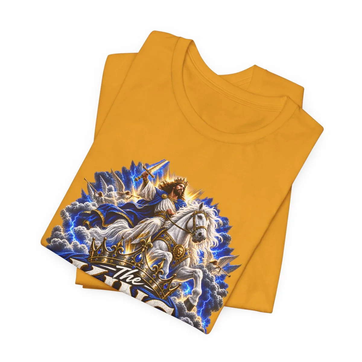 The King Is Coming T-Shirt | Jesus Rider Graphic Tee, Christian Faith Design - other