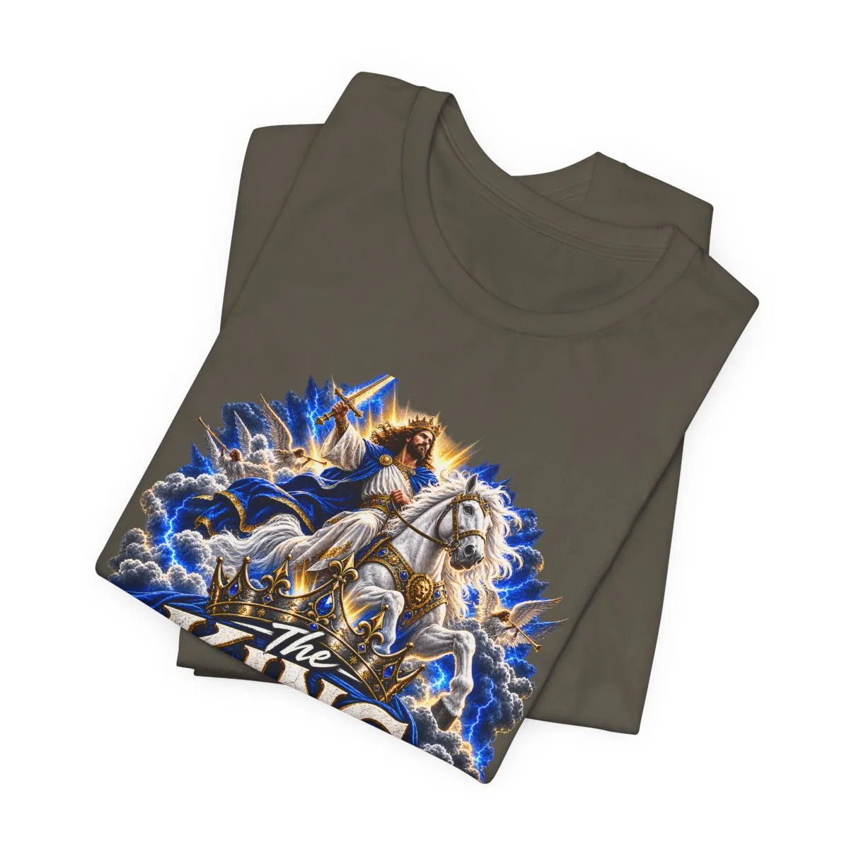 The King Is Coming T-Shirt | Jesus Rider Graphic Tee, Christian Faith Design - other