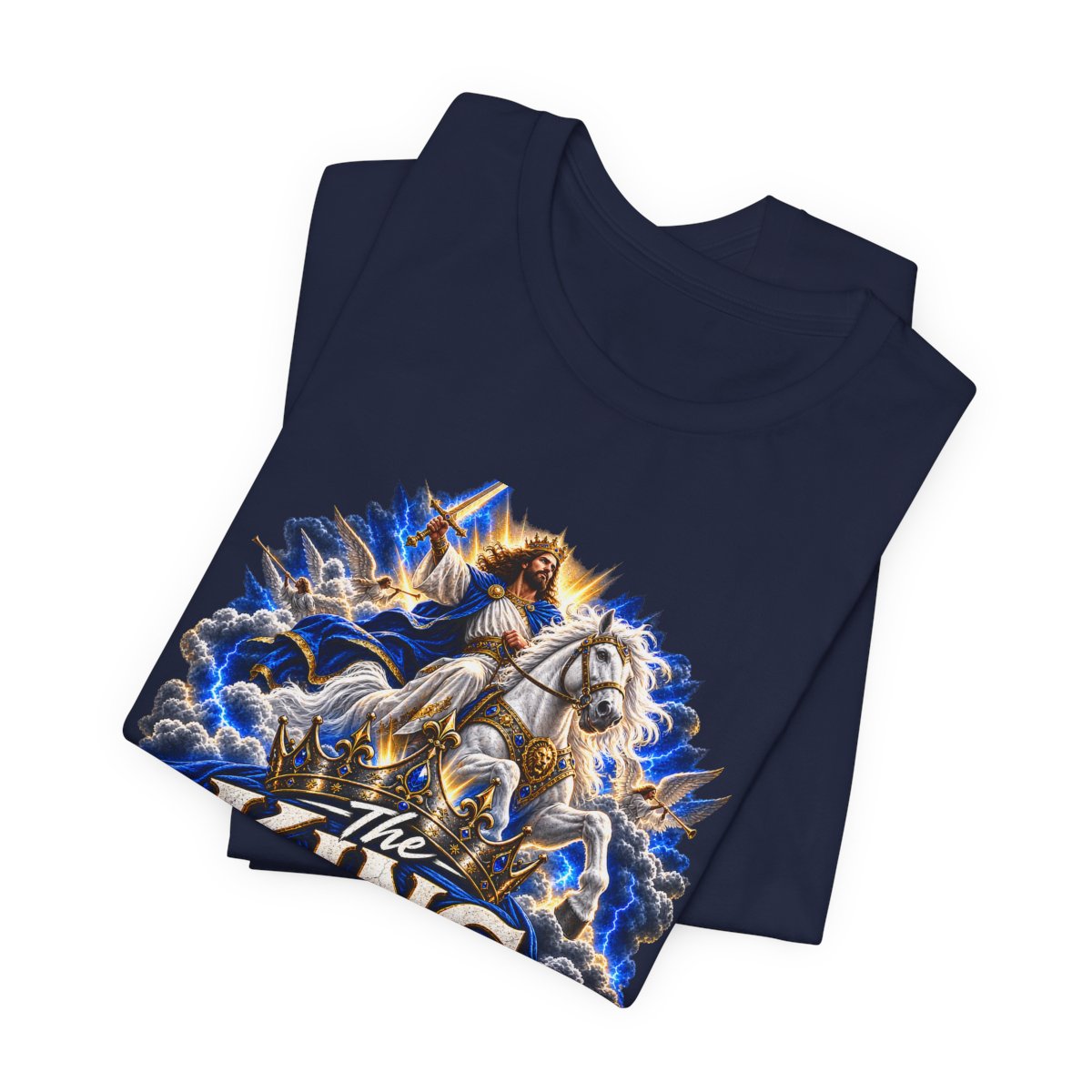 The King Is Coming T-Shirt | Jesus Rider Graphic Tee, Christian Faith Design - other