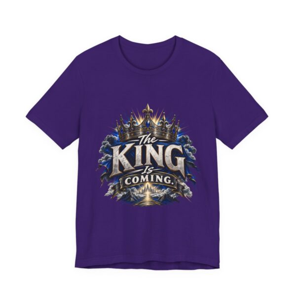 The King Is Coming tee | Crown graphic religious Christian shirt - other