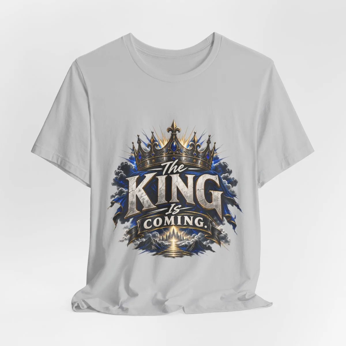 The King Is Coming tee | Crown graphic religious Christian shirt - other